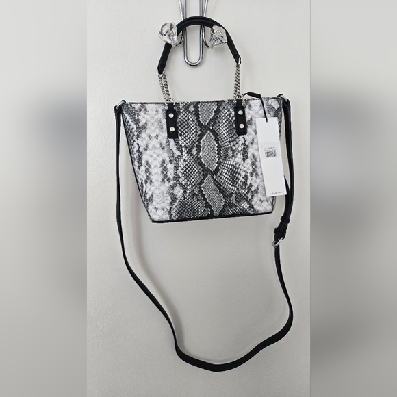 Calvin Klein Black and White Snake Print Women's Hand Shoulder Crossbody Bag NWT - Picture 8 of 8